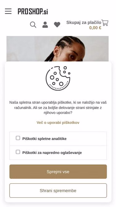 Screenshot of proshop.si