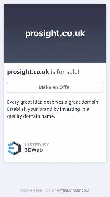 Screenshot of prosight.co.uk