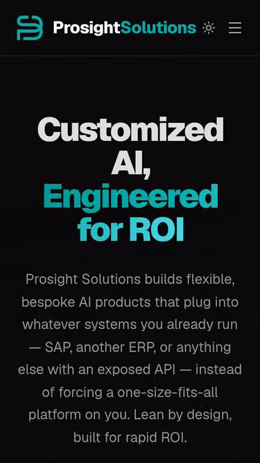 Screenshot of prosight.sg