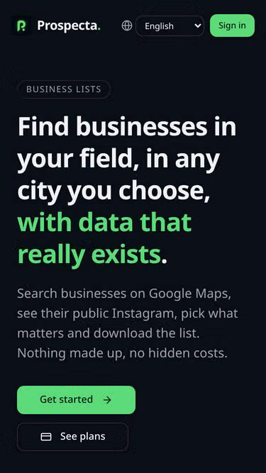 Screenshot of prospecta.capital