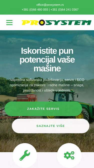 Screenshot of prosystem.rs