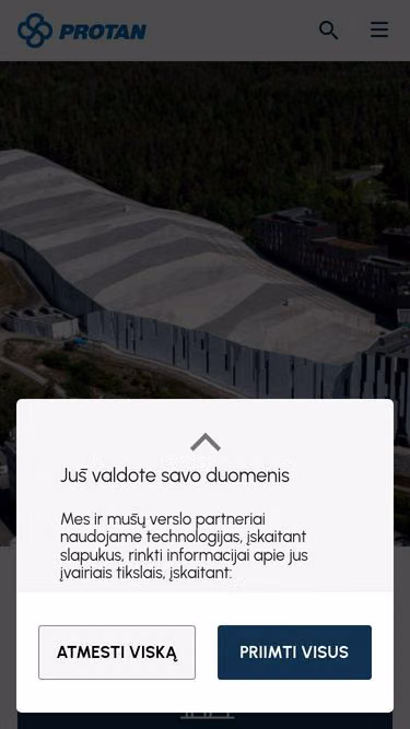 Screenshot of protan.lt