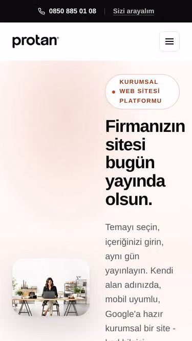 Screenshot of protan.tr