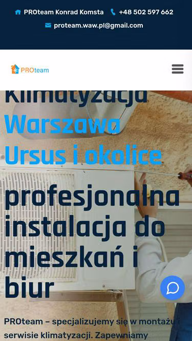 Screenshot of proteam.waw.pl