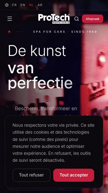 Screenshot of protech.nl