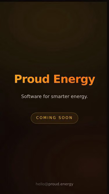 Screenshot of proud.energy