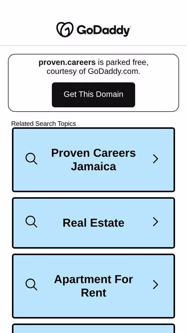 Screenshot of proven.careers