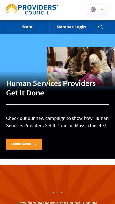 Screenshot of providers.org