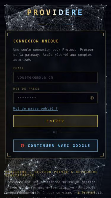 Screenshot of provis.finance
