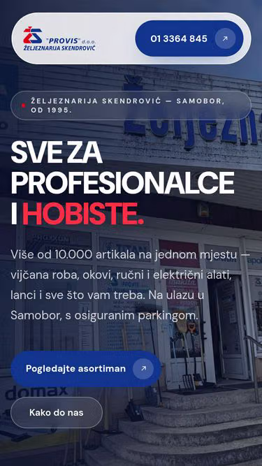Screenshot of provis.hr