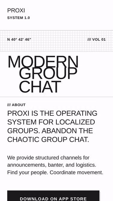 Screenshot of proxi.club