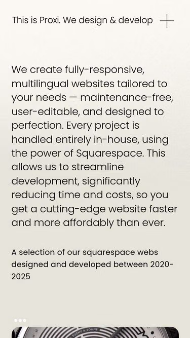 Screenshot of proxi.design