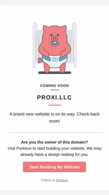 Screenshot of proxi.llc