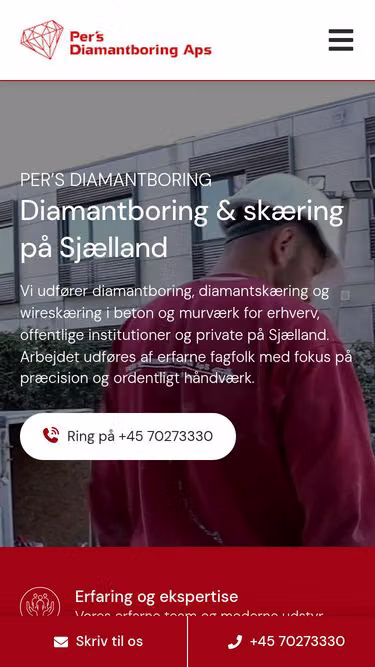 Screenshot of psd.dk