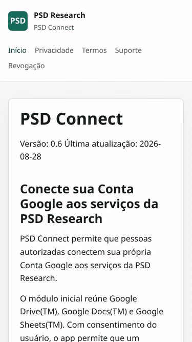 Screenshot of psd.ia.br