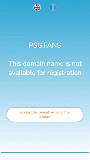 Screenshot of psg.fans