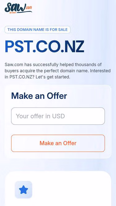 Screenshot of pst.co.nz