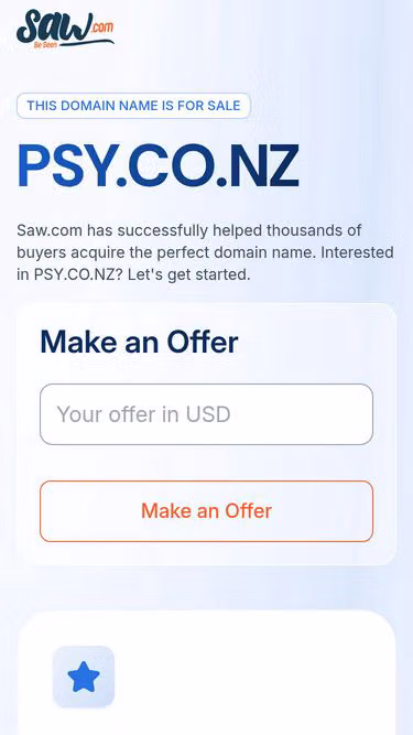 Screenshot of psy.co.nz