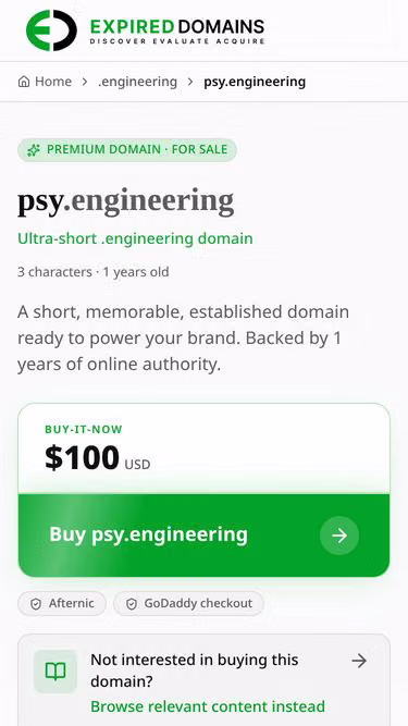 Screenshot of psy.engineering