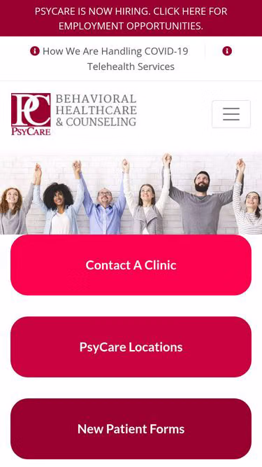 Screenshot of psycare.com