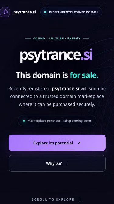 Screenshot of psytrance.si