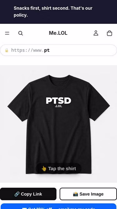 Screenshot of ptsd.lol