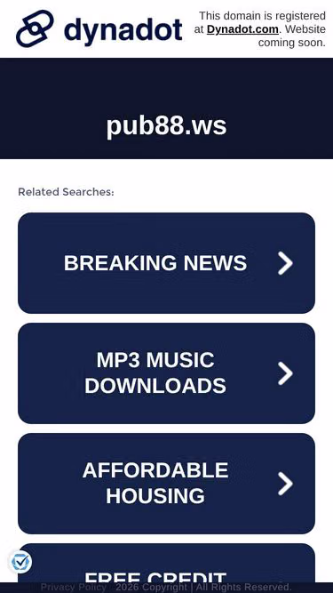 Screenshot of pub88.ws
