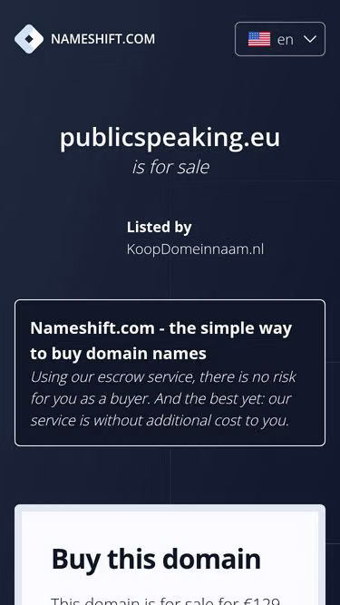 Screenshot of publicspeaking.eu