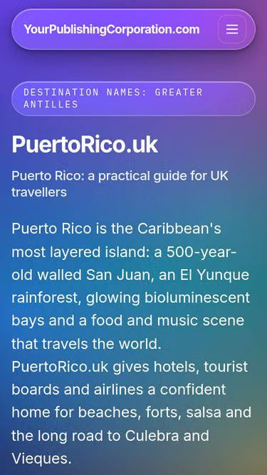 Screenshot of puertorico.uk