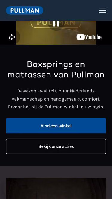 Screenshot of pullman.nl