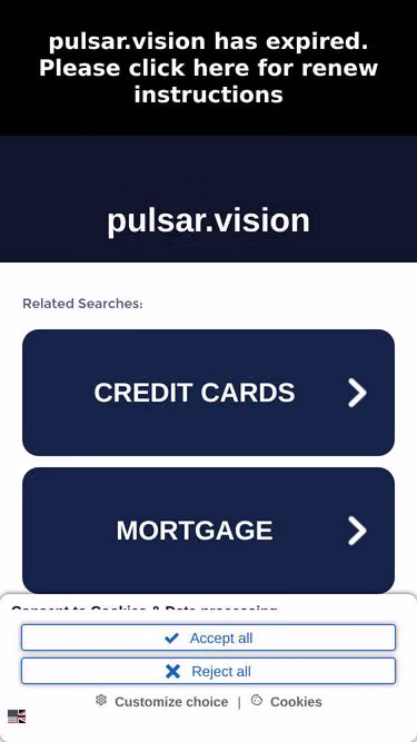 Screenshot of pulsar.vision