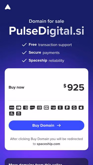Screenshot of pulsedigital.si