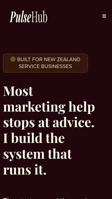 Screenshot of pulsehub.nz