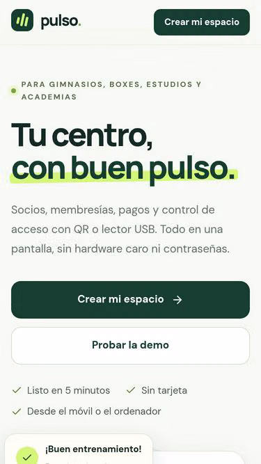 Screenshot of pulso.software