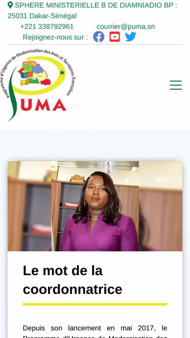 Screenshot of puma.sn