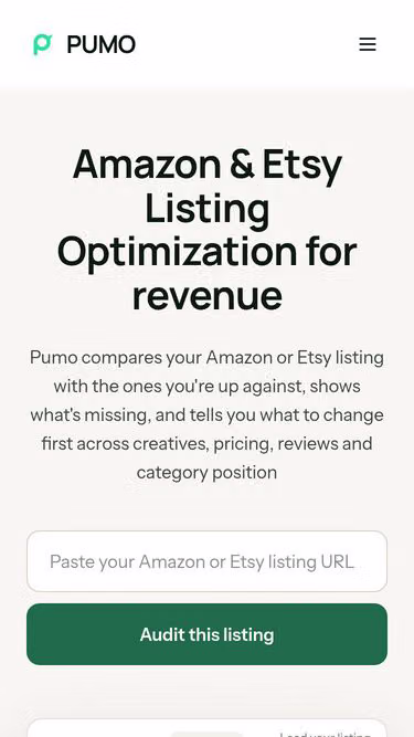 Screenshot of pumo.app