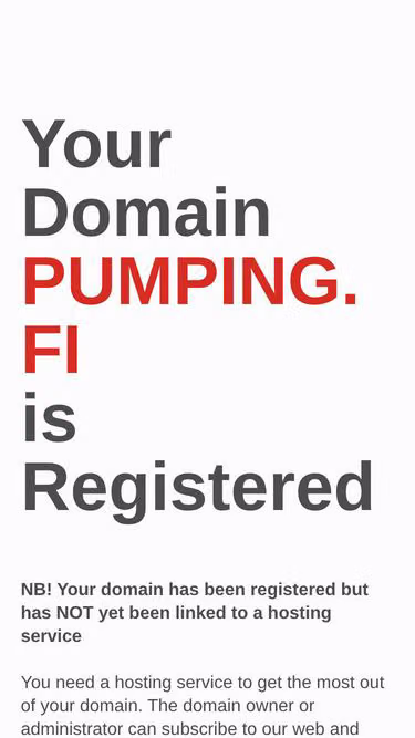 Screenshot of pumping.fi