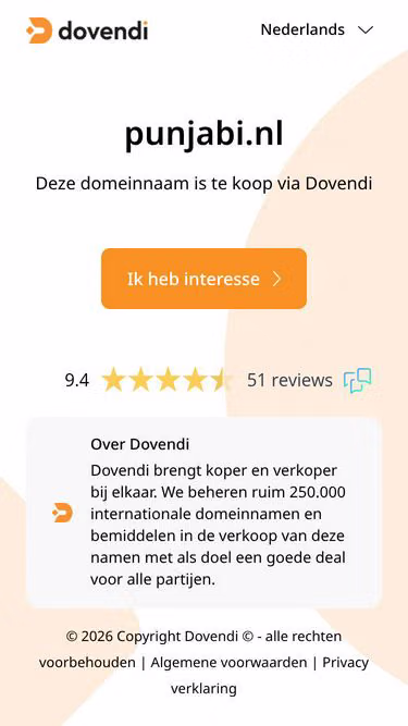 Screenshot of punjabi.nl