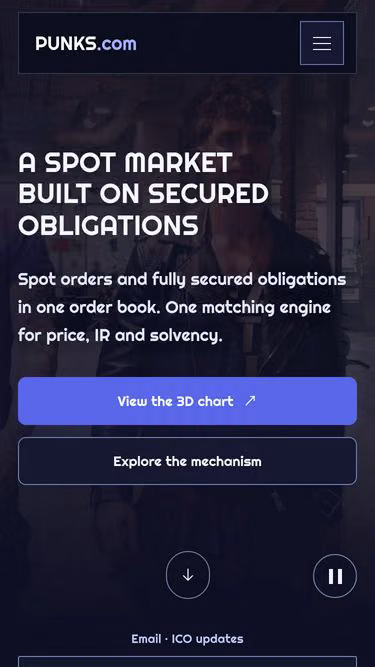 Screenshot of punks.com