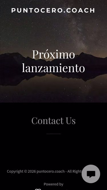 Screenshot of puntocero.coach