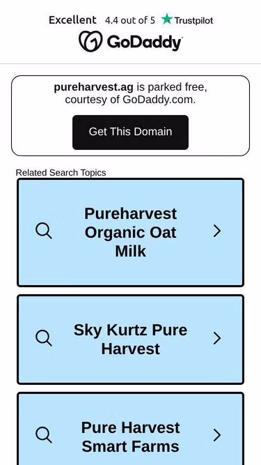 Screenshot of pureharvest.ag