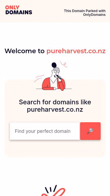 Screenshot of pureharvest.co.nz