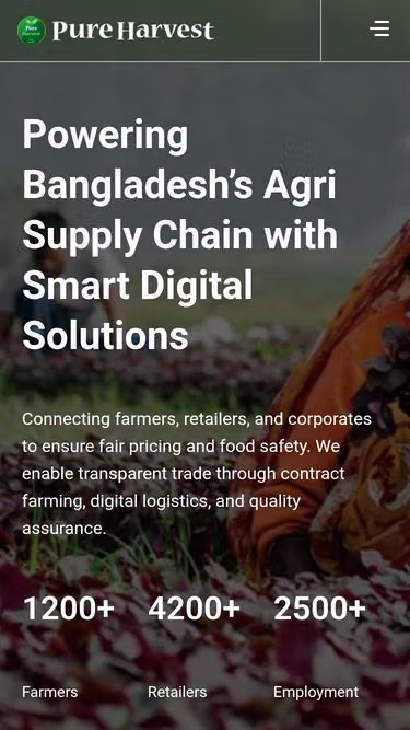 Screenshot of pureharvest.com.bd