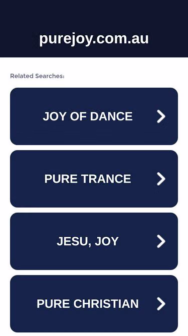 Screenshot of purejoy.com.au