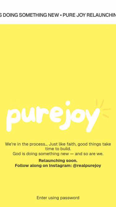 Screenshot of purejoy.nz