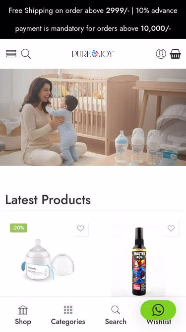 Screenshot of purejoy.pk