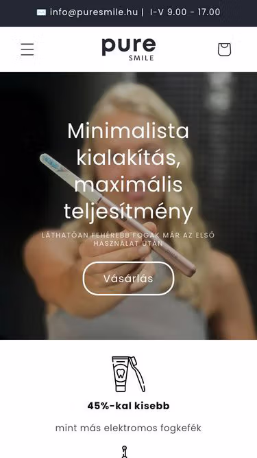 Screenshot of puresmile.hu