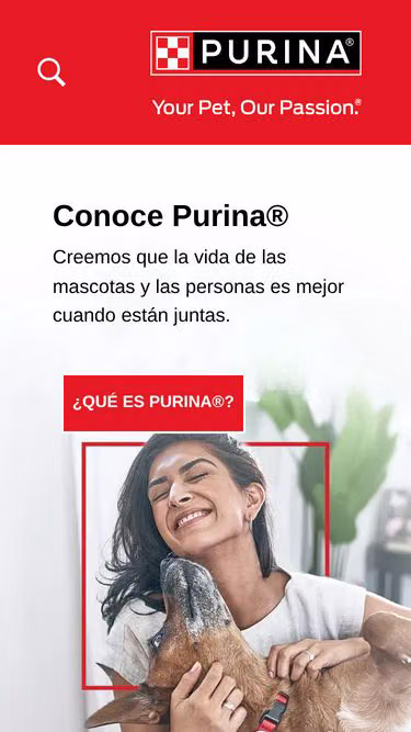 Screenshot of purina.com.ni