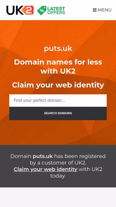Screenshot of puts.uk