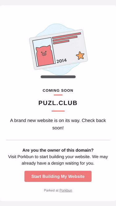 Screenshot of puzl.club